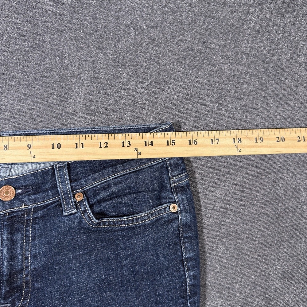 7 For All Mankind Blue Boot Cut Jeans - Picture 5 of 8